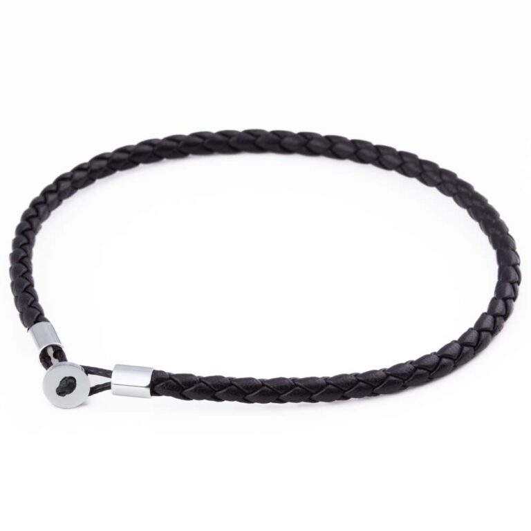 black-super-slim-loop-leather-bracelet