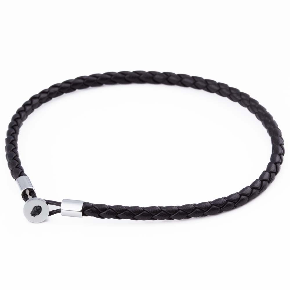 black-super-slim-loop-leather-bracelet
