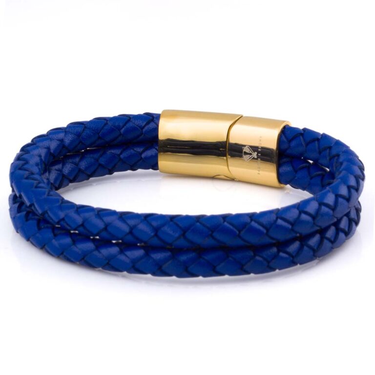 blue-double-braided-bracelet-gold
