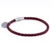 burgundy-charm-leather-bracelet
