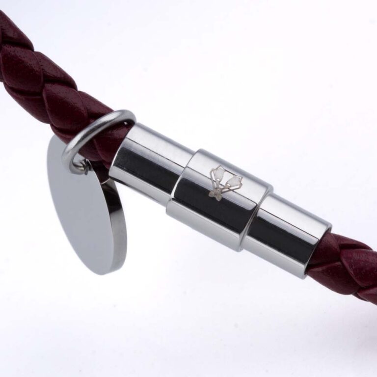 burgundy-charm-leather-bracelet