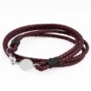 burgundy-oval-clasp-braided-leather-bracelet