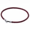 burgundy-super-slim-loop-leather-bracelet