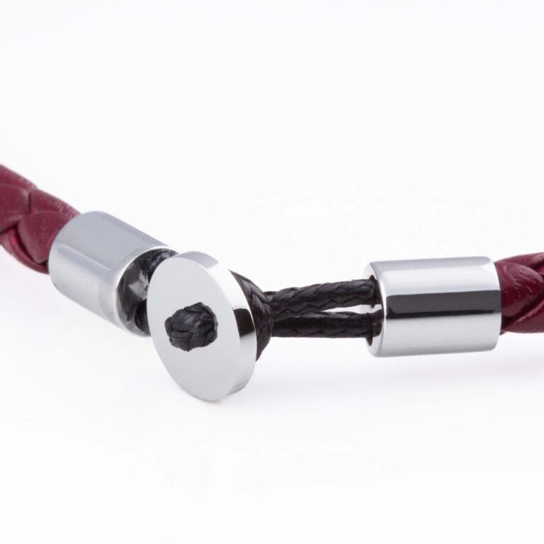 burgundy-super-slim-loop-leather-bracelet