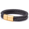 charcoal-double-braided-bracelet-gold