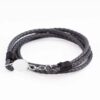 charcoal-oval-clasp-braided-leather-bracelet