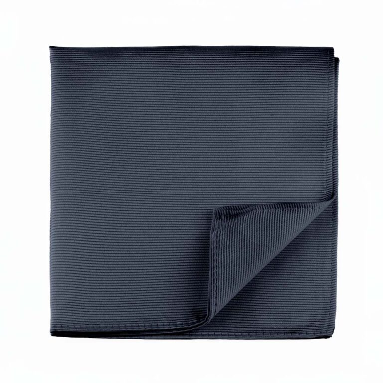 charcoal-ribbed-pocket-square