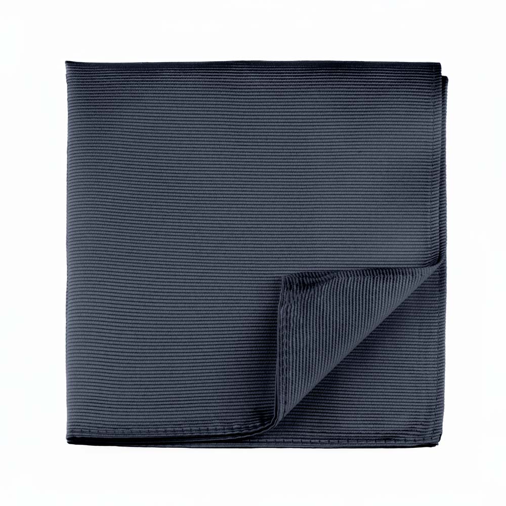 charcoal-ribbed-pocket-square