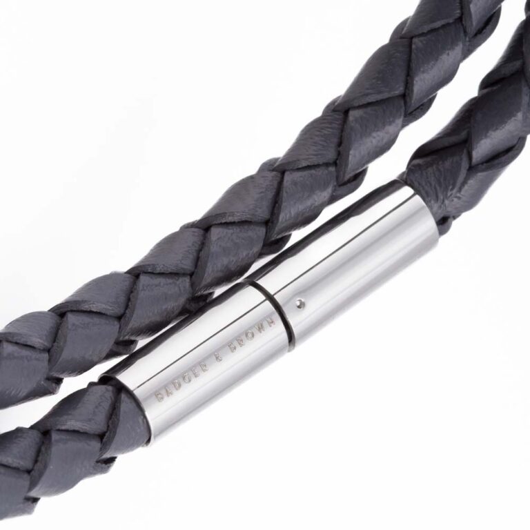 charcoal-skinny-leather-bracelet