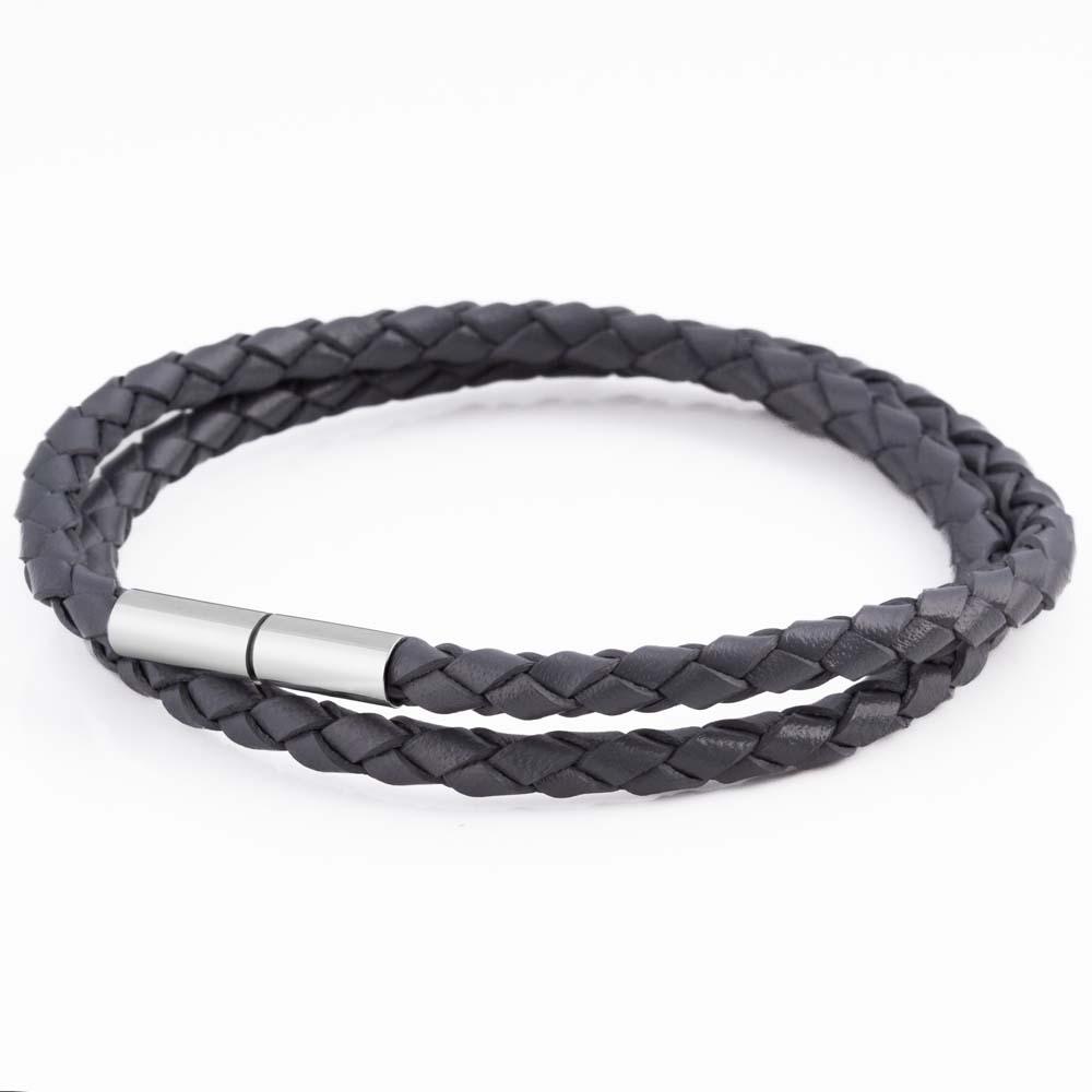 charcoal-skinny-leather-bracelet