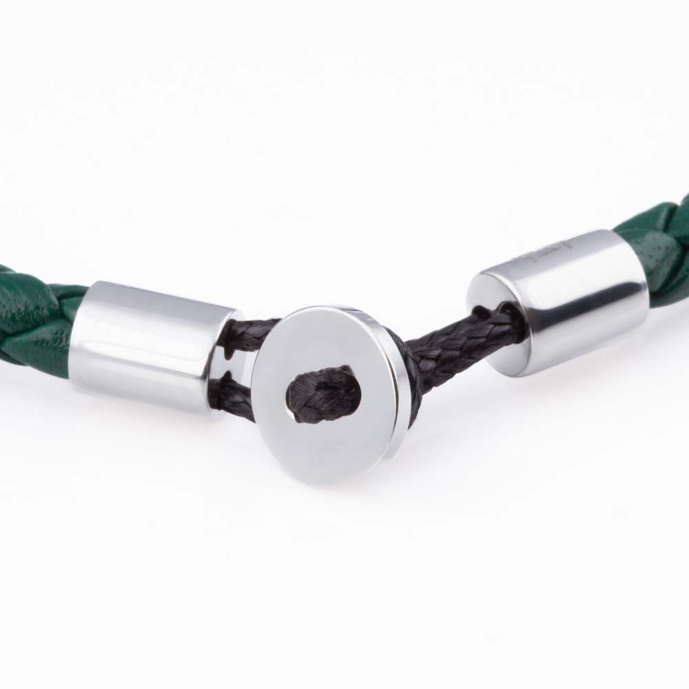 dark-green-super-slim-loop-leather-bracelet
