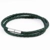 green-skinny-leather-bracelet