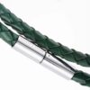 green-skinny-leather-bracelet