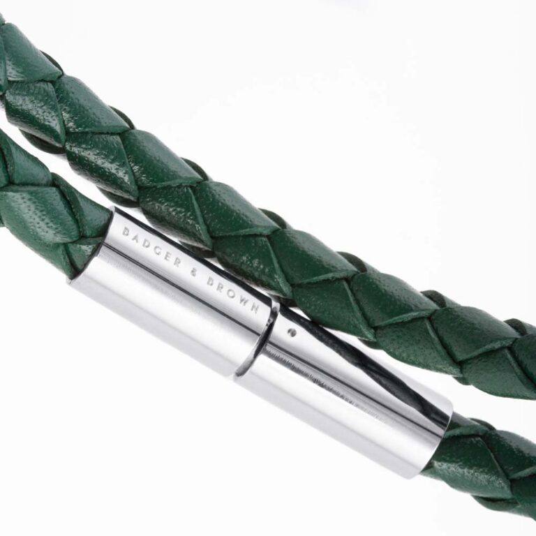 green-skinny-leather-bracelet