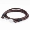 mocha-oval-clasp-braided-leather-bracelet