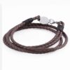 mocha-oval-clasp-braided-leather-bracelet
