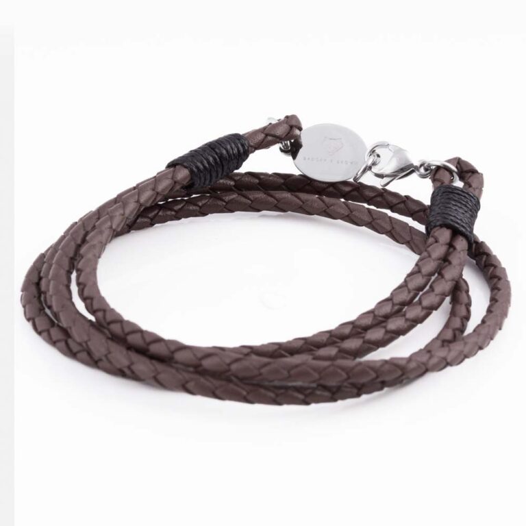 mocha-oval-clasp-braided-leather-bracelet
