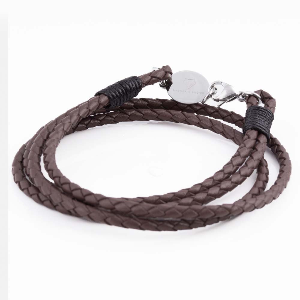 mocha-oval-clasp-braided-leather-bracelet