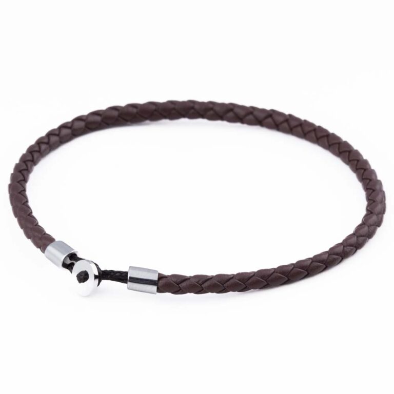 mocha-super-slim-loop-leather-bracelet