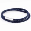 navy-skinny-leather-bracelet