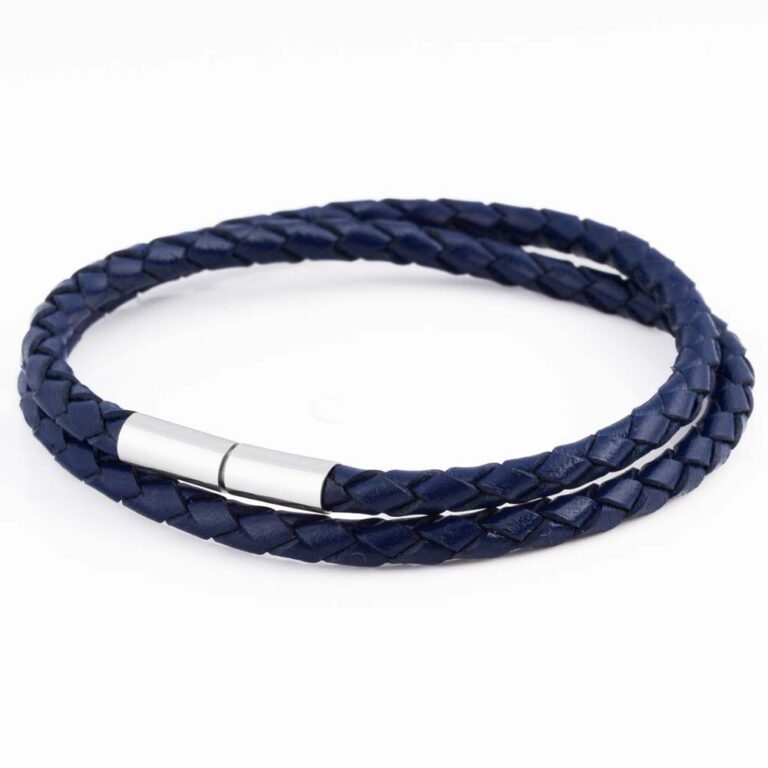 navy-skinny-leather-bracelet