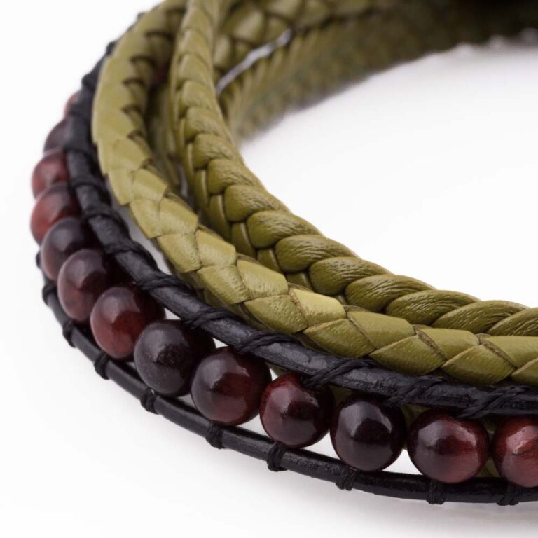 olive-beaded-bracelet