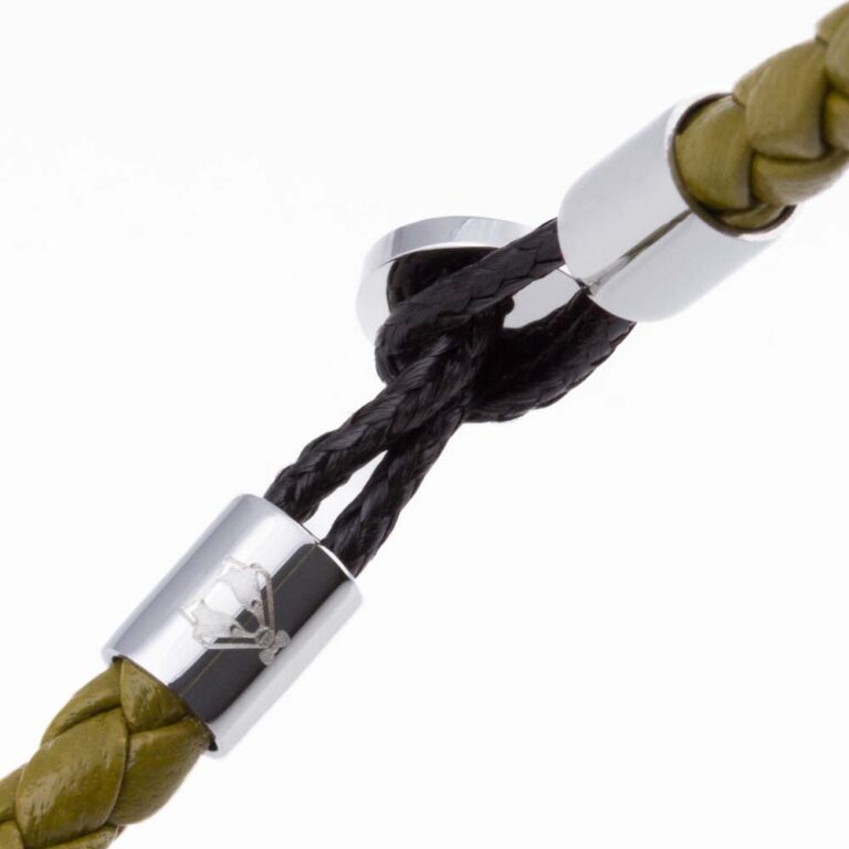 olive-super-slim-loop-leather-bracelet