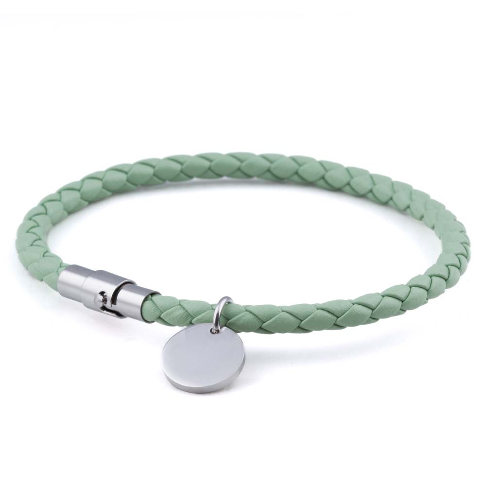 sage-charm-leather-bracelet
