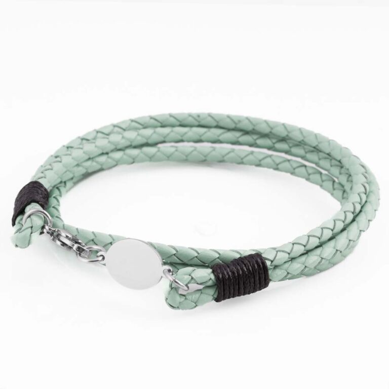 sage-oval-clasp-braided-leather-bracelet
