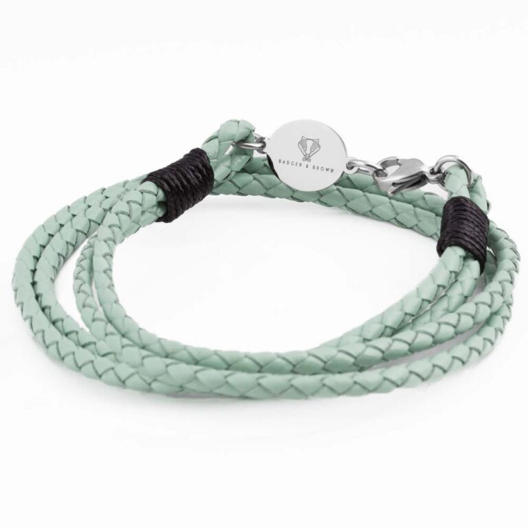 sage-oval-clasp-braided-leather-bracelet