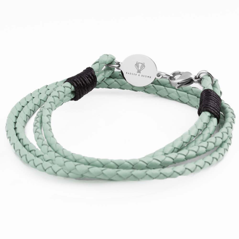 sage-oval-clasp-braided-leather-bracelet