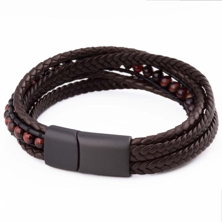 walnut-beaded-bracelet