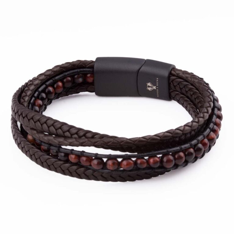 walnut-beaded-bracelet