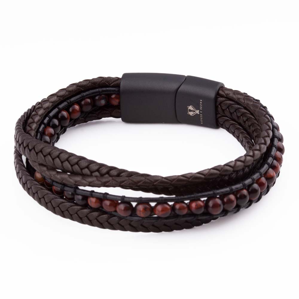 walnut-beaded-bracelet