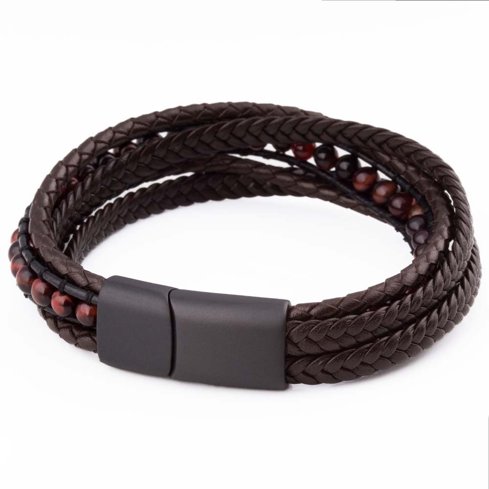 walnut-beaded-bracelet