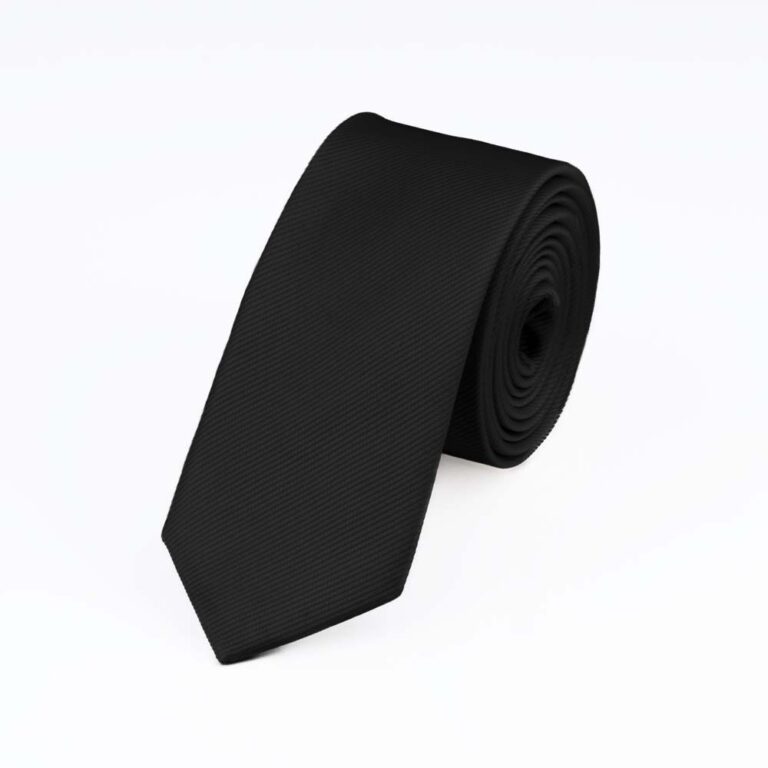 black-ribbed-slim-tie