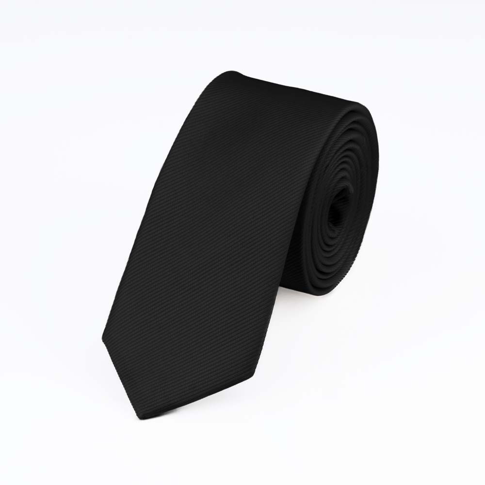 black-ribbed-slim-tie