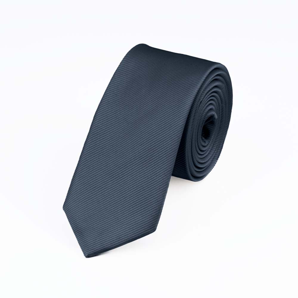 charcoal-ribbed-slim-tie