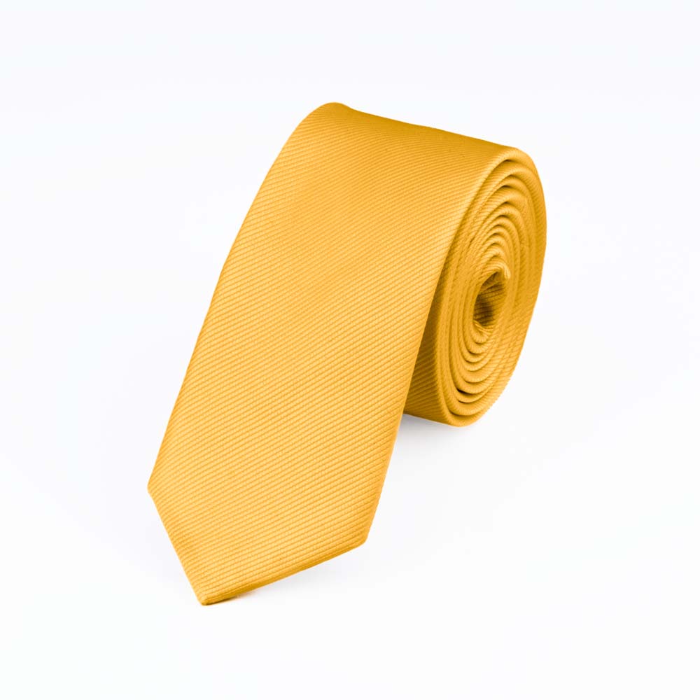 saffron-ribbed-slim-tie