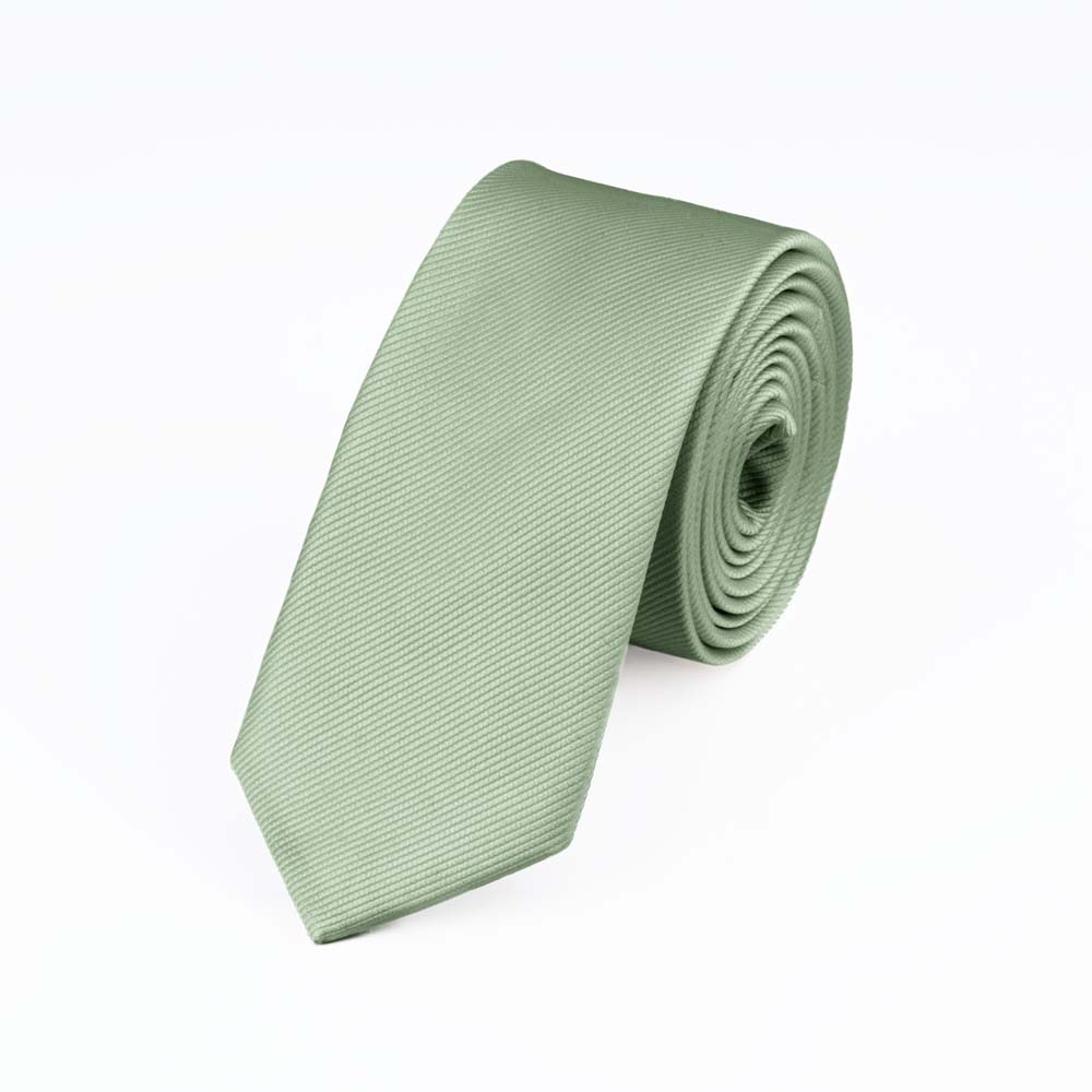 sage-ribbed-slim-tie